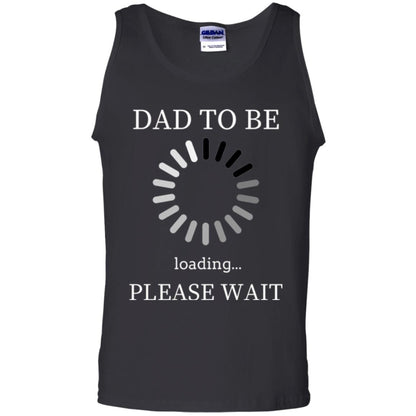 Funny Future Father T-shirt Dad Tobe Loading Please Wait Black