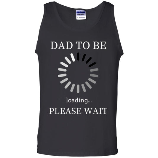 Funny Future Father T-shirt Dad Tobe Loading Please Wait Black