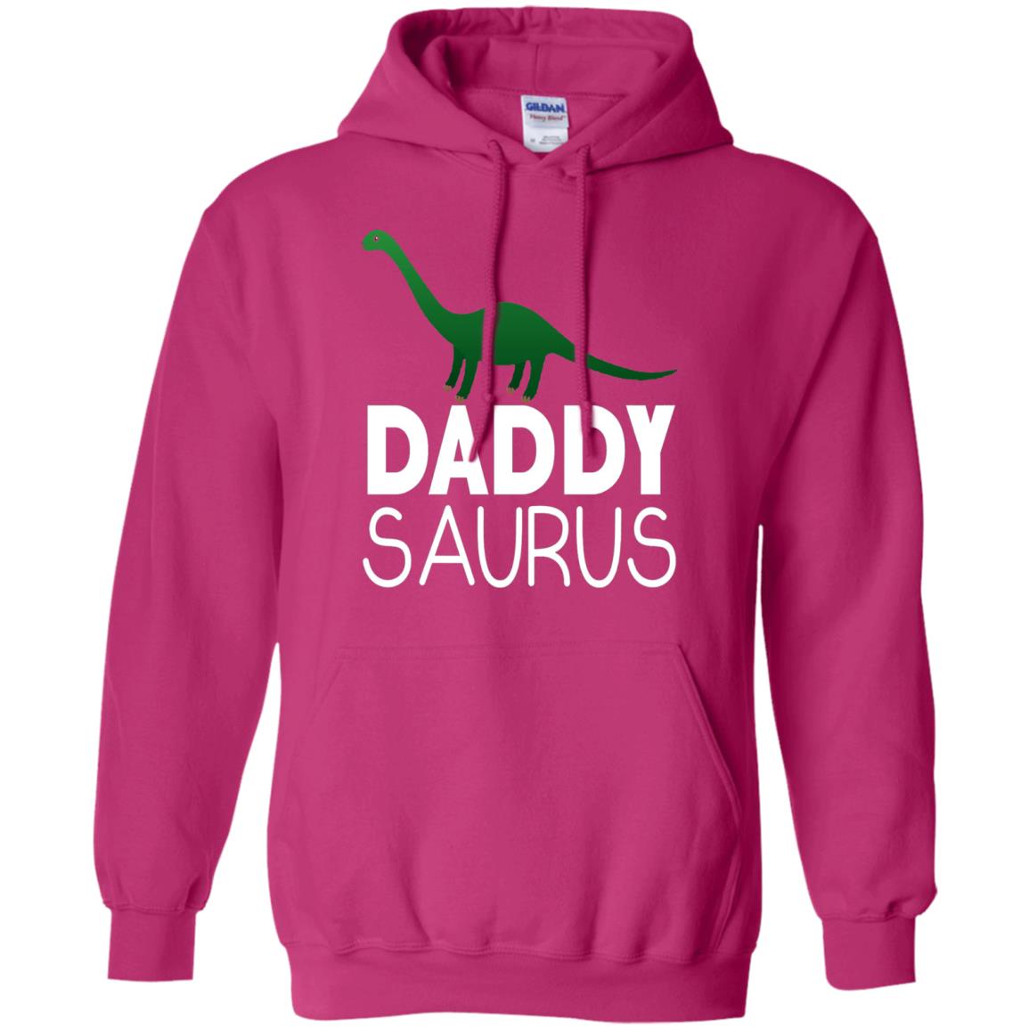 Daddy Saurus Dinosaur Matching Daddy T-shirt Heliconia