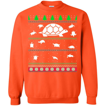 Christmas T-shirt Turtle Lover Merry Christmas Orange