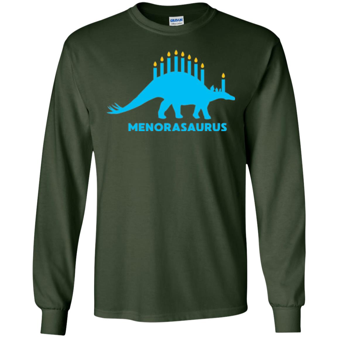 Dinosaur T-shirt Menorasaurus Forest Green