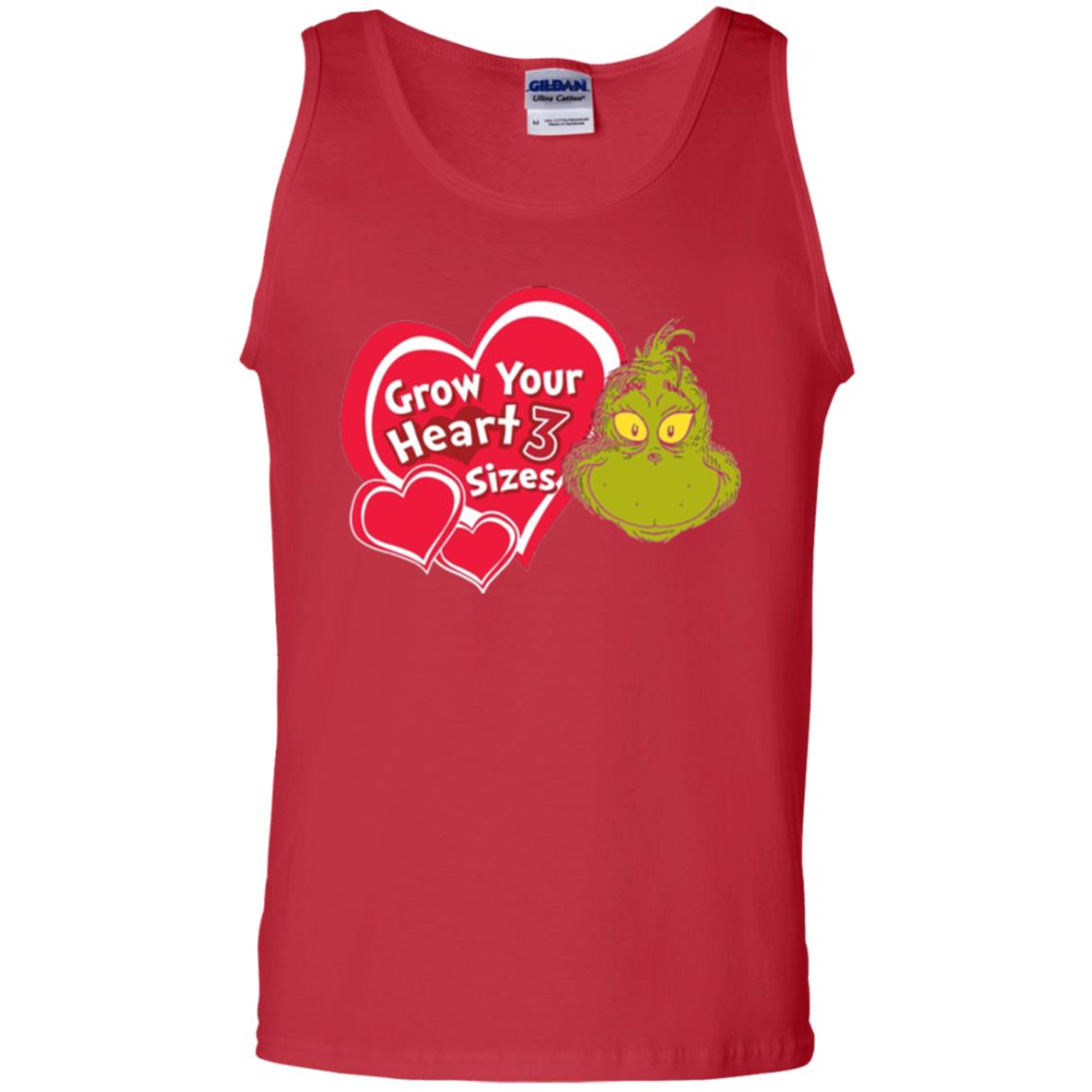 Dr. Seuss Grinch T-shirt Grow Your Heart 3 Sizes Red