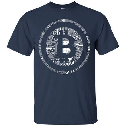 Crypto Currency Traders Bitcoin T-shirt Navy