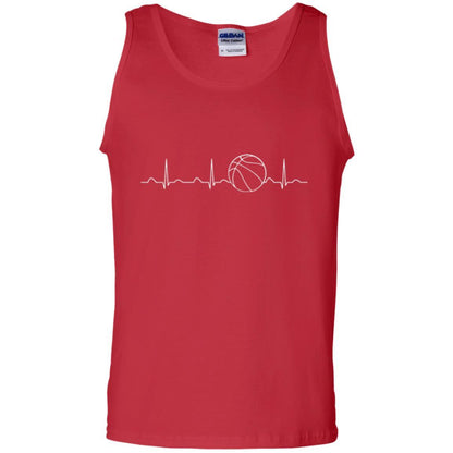 Player Team Coach T-shirt Basketball Heartbeat Red