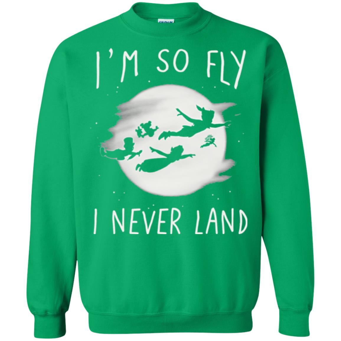 Film T-shirt Peter Pan So Fly Moon Silhouette Graphic Irish Green