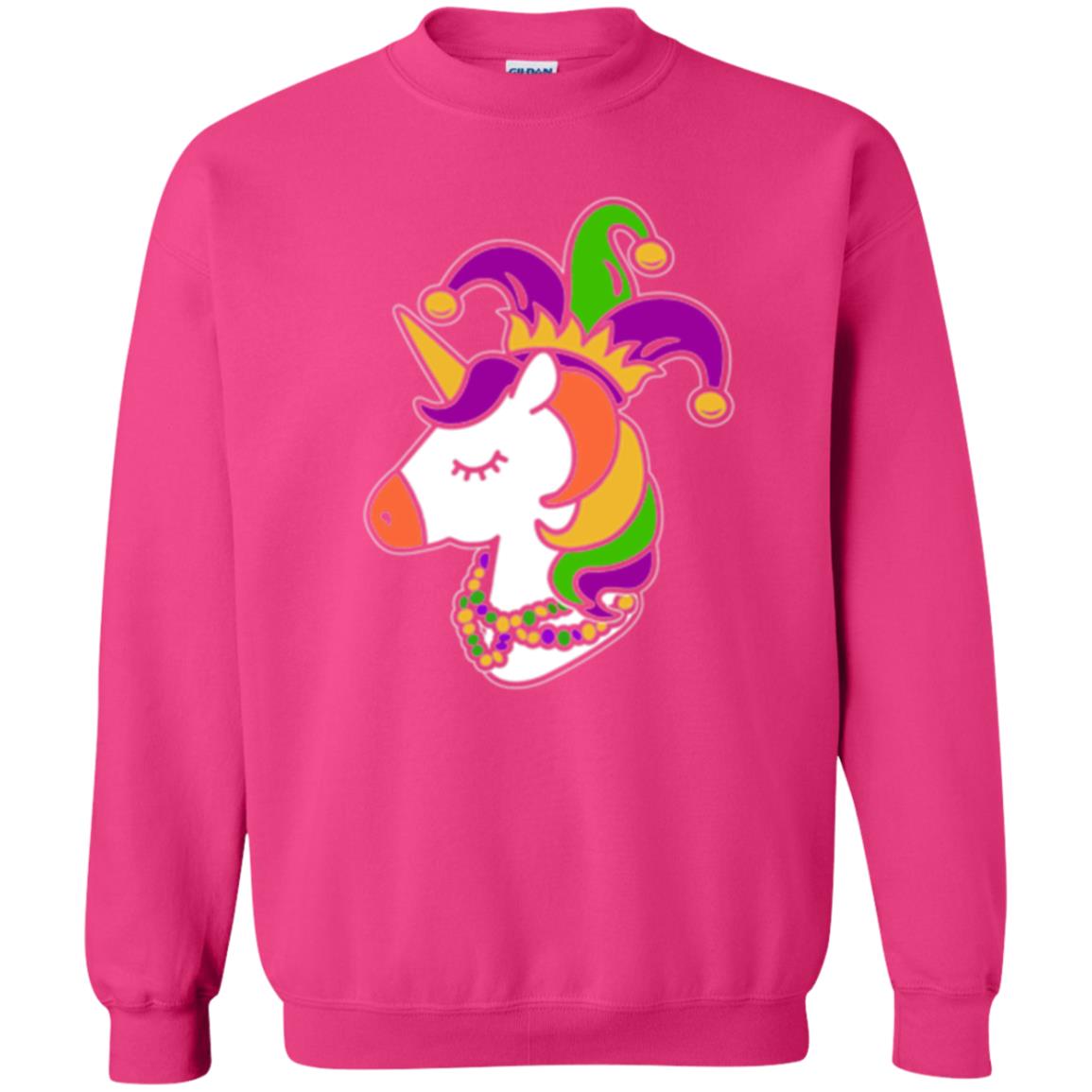 Mardi Gras Unicorn T-shirt Heliconia
