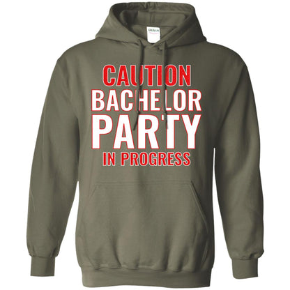 Funny Warning Caution Bachelor Party In Progress Military Green