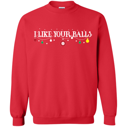 Christmas T-shirt I Like Your Balls Red