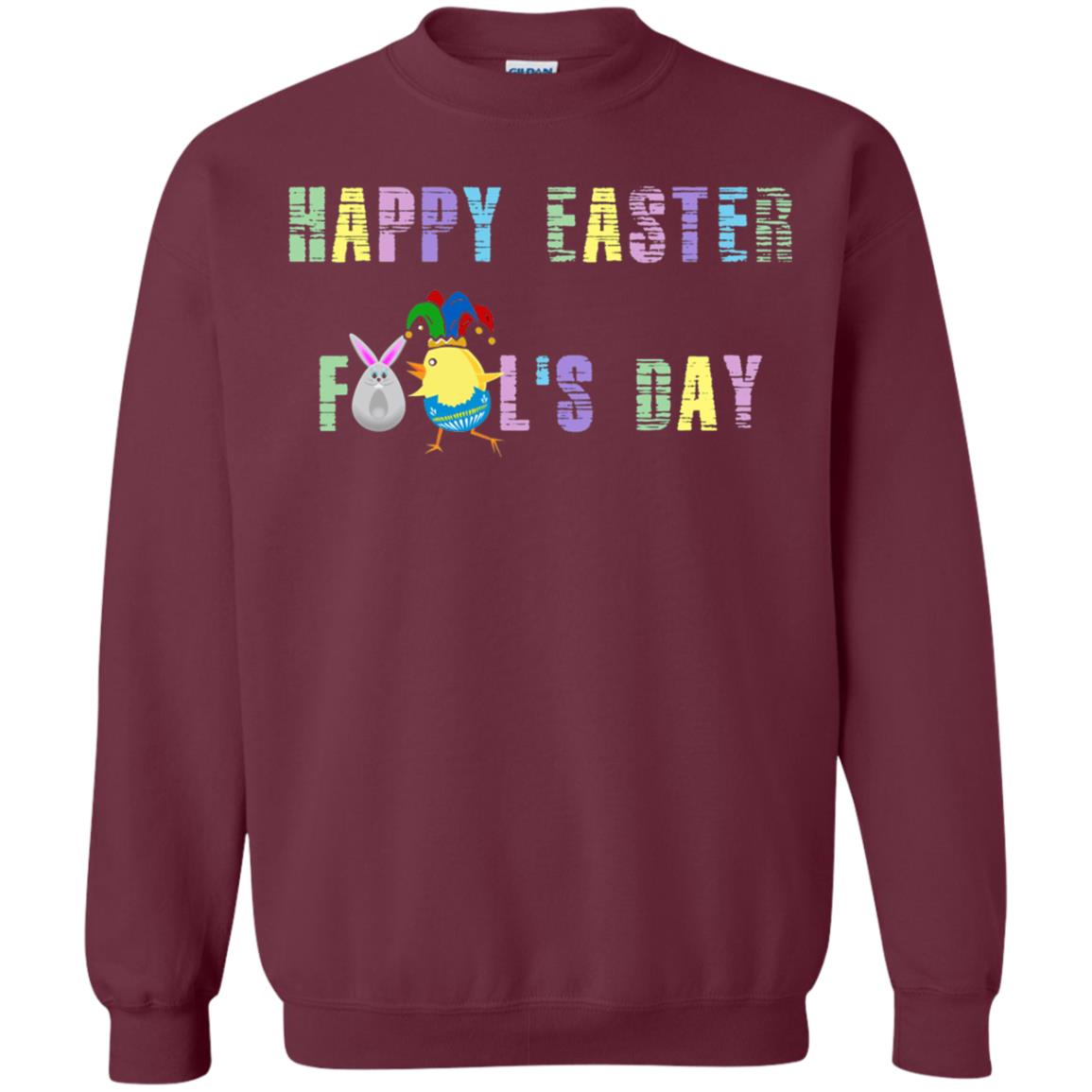 Happy Easter Fools Day Shirt Maroon