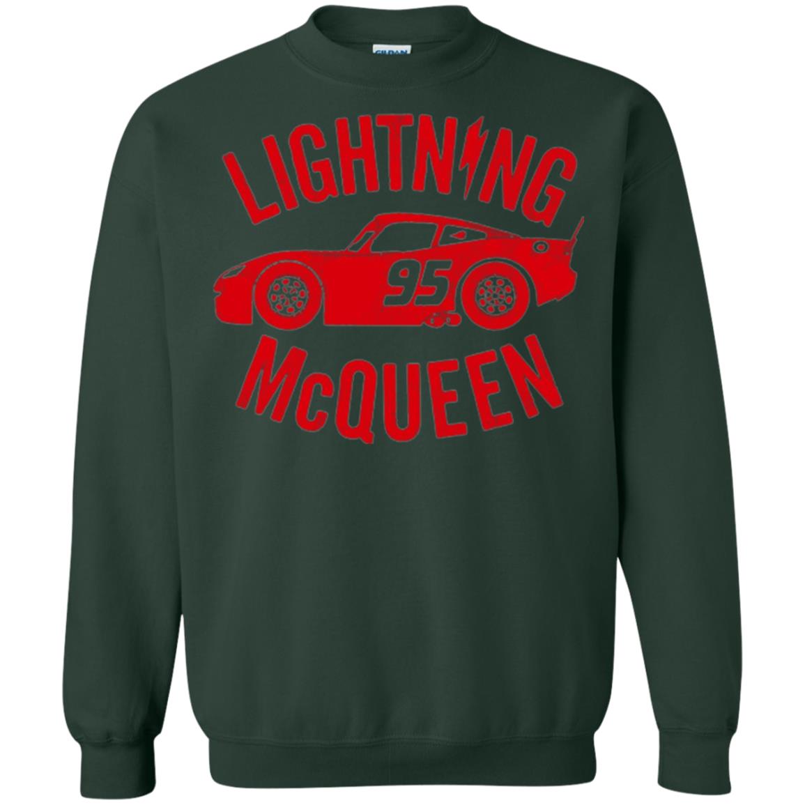 Pixar Cars Lightning 95 Mcqueen Vintage Graphic T-shirt Forest Green