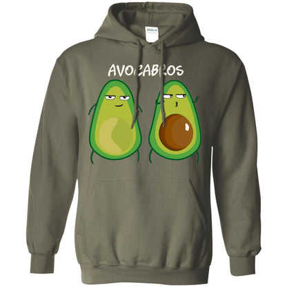 Funny Avocado T-shirt For Bros And Vegans Military Green