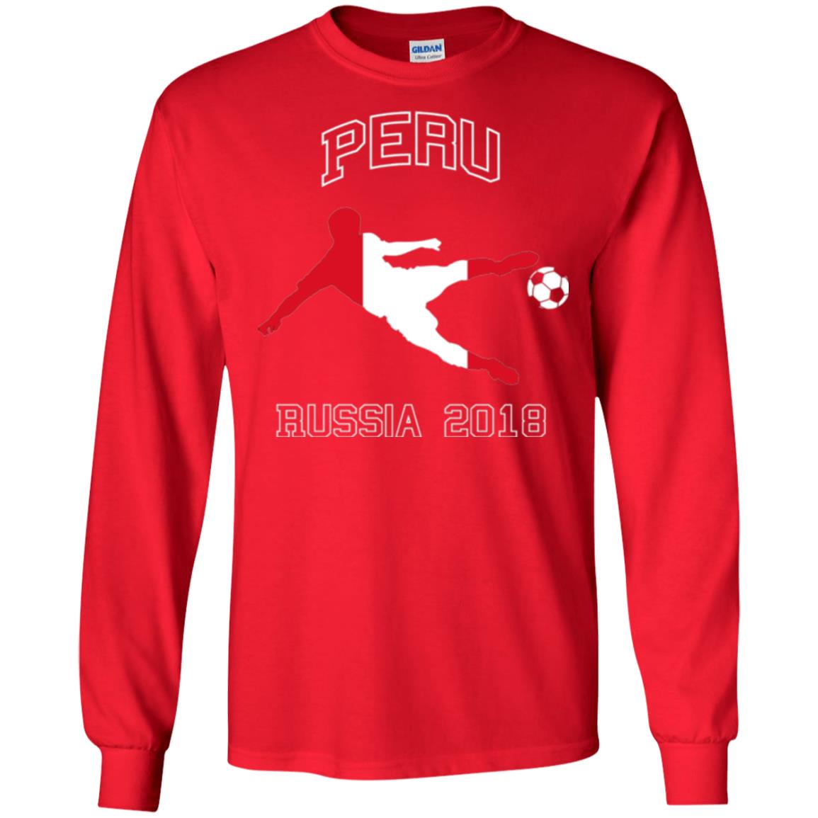 Soccer Lovers T-shirt Peru Russia In 2018 Red