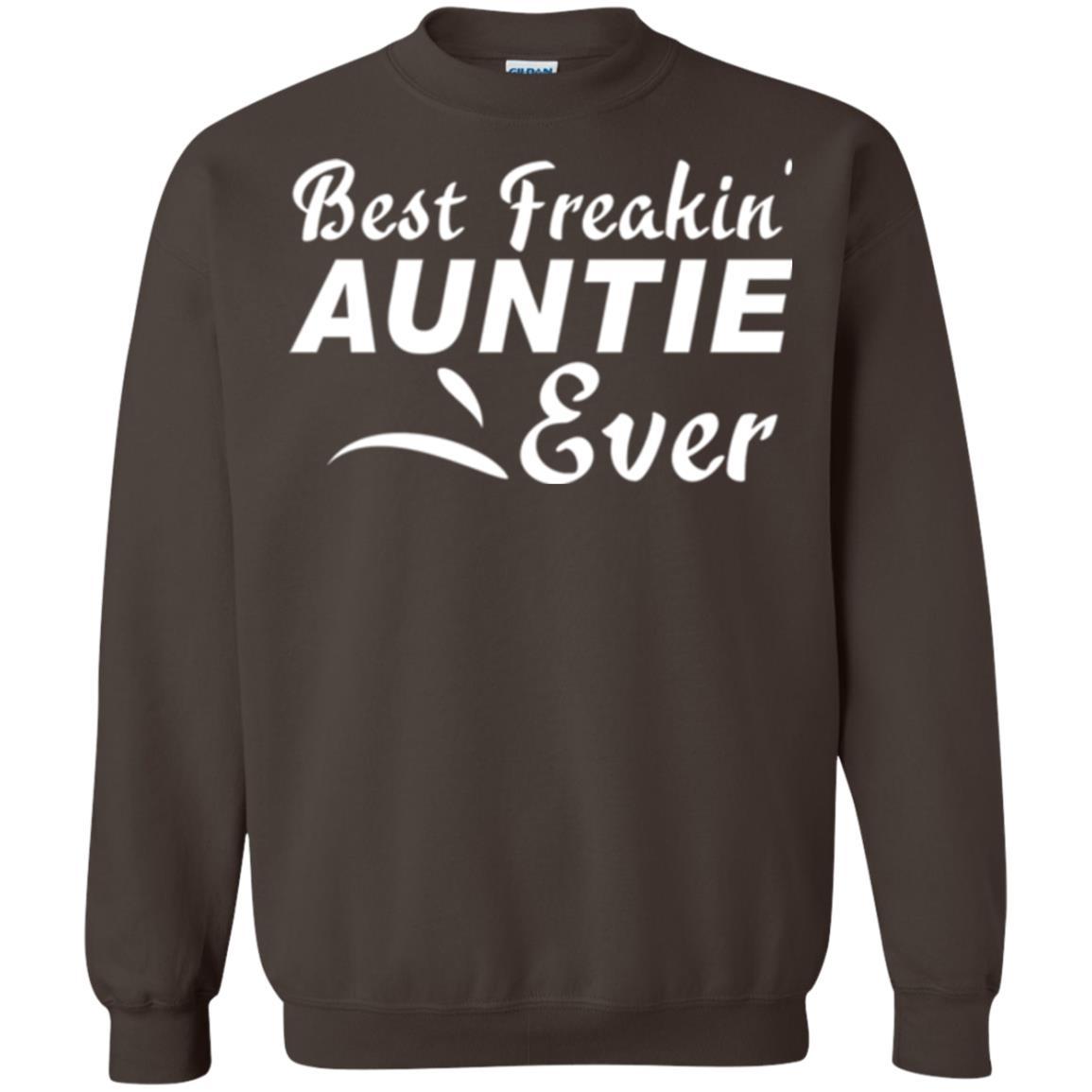 Aunt T-shirt Best Freakin' Auntie Ever Dark Chocolate