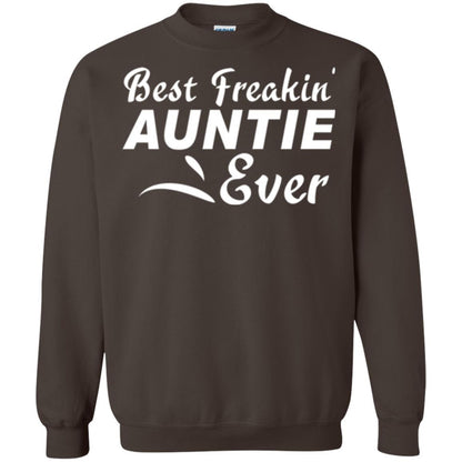 Aunt T-shirt Best Freakin' Auntie Ever Dark Chocolate
