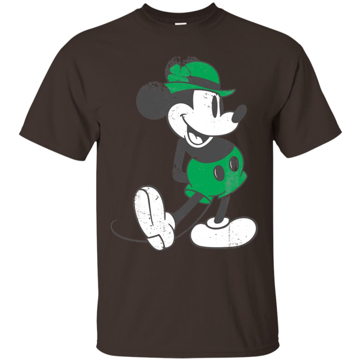 Mickey Mouse St. Patrick_s Day T-shirt Dark Chocolate