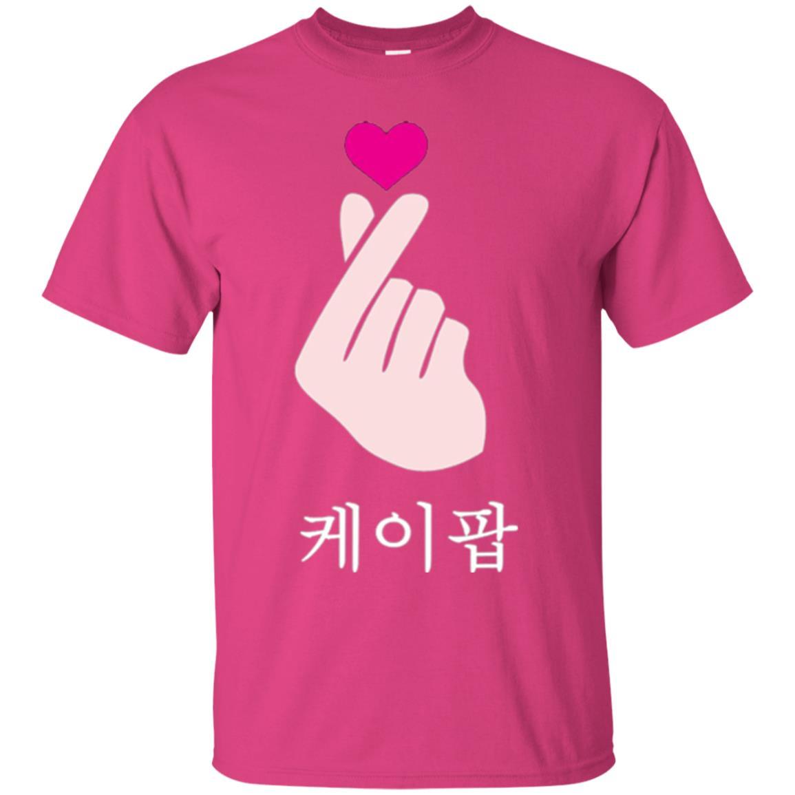 K-pop T-shirt Hand Symbol Cute Korean Music Heliconia