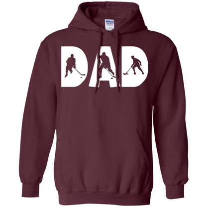 Daddy T-shirt Hockey Lover Maroon