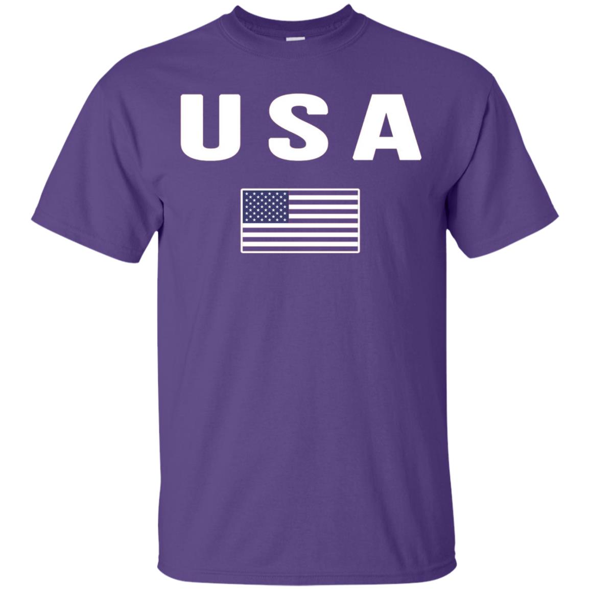 Usa T-shirt America United States Purple