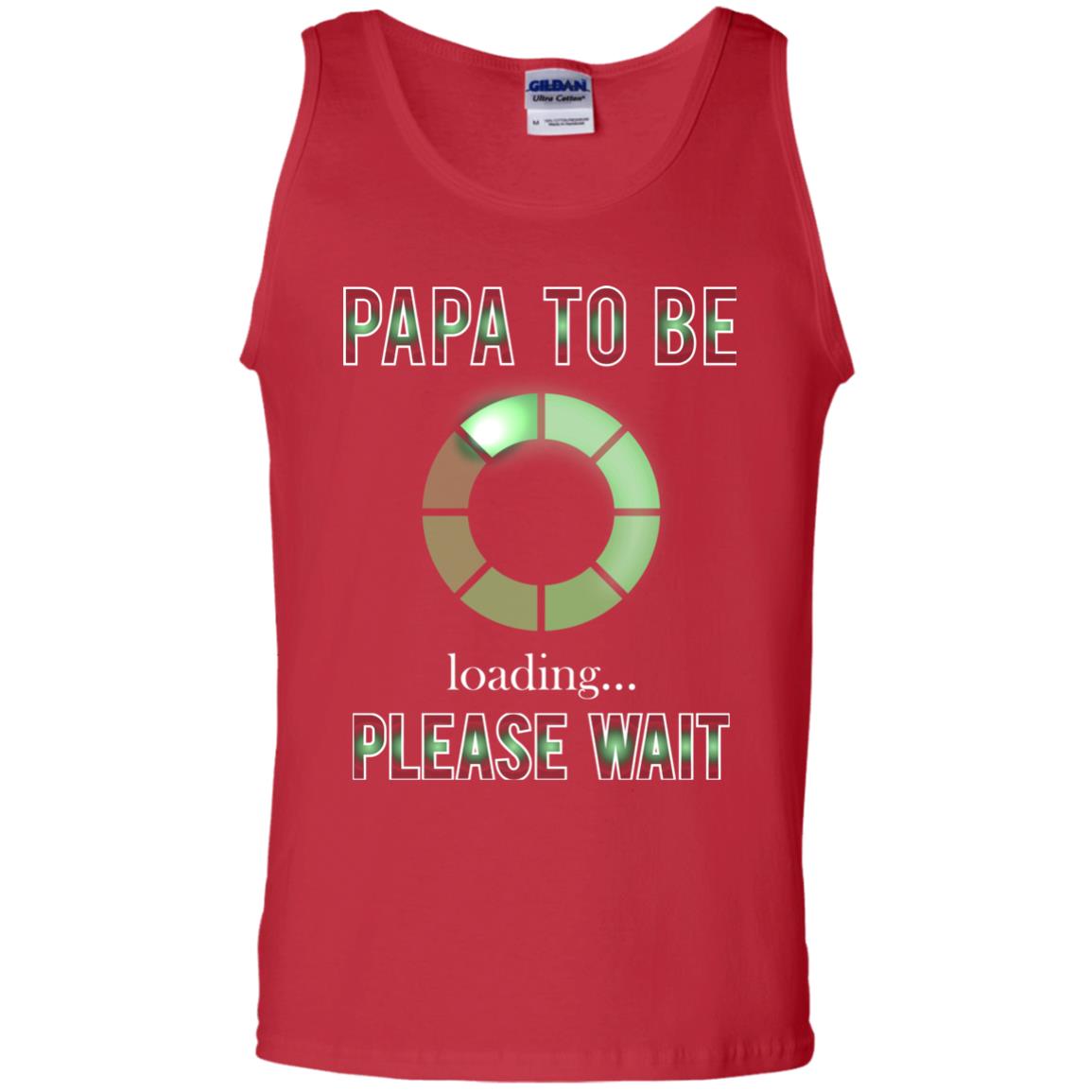 Papa To Be Loading Please Wait T-shirt Red