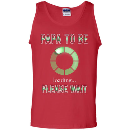 Papa To Be Loading Please Wait T-shirt Red