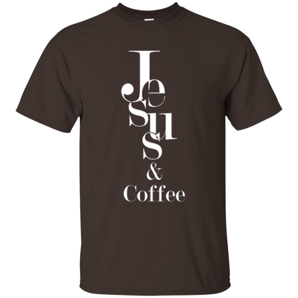 Merry Christas T-shirt Jesus And Coffee Dark Chocolate