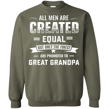 Papa T-shirt All Men Are Created Equal Military Green