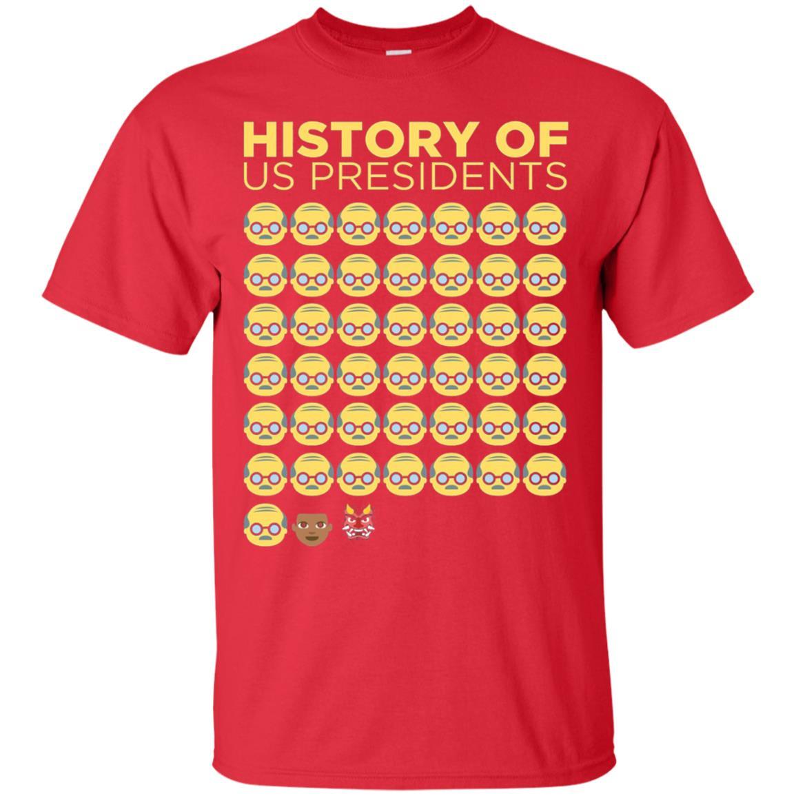 Anti Trump T-shirt History Of Us Presidents Red