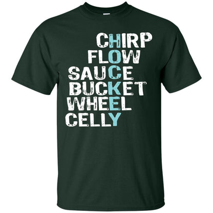 Eat Sleep Hockey Flow Celly Sauce Bucket Flow Wheel Shirt Forest