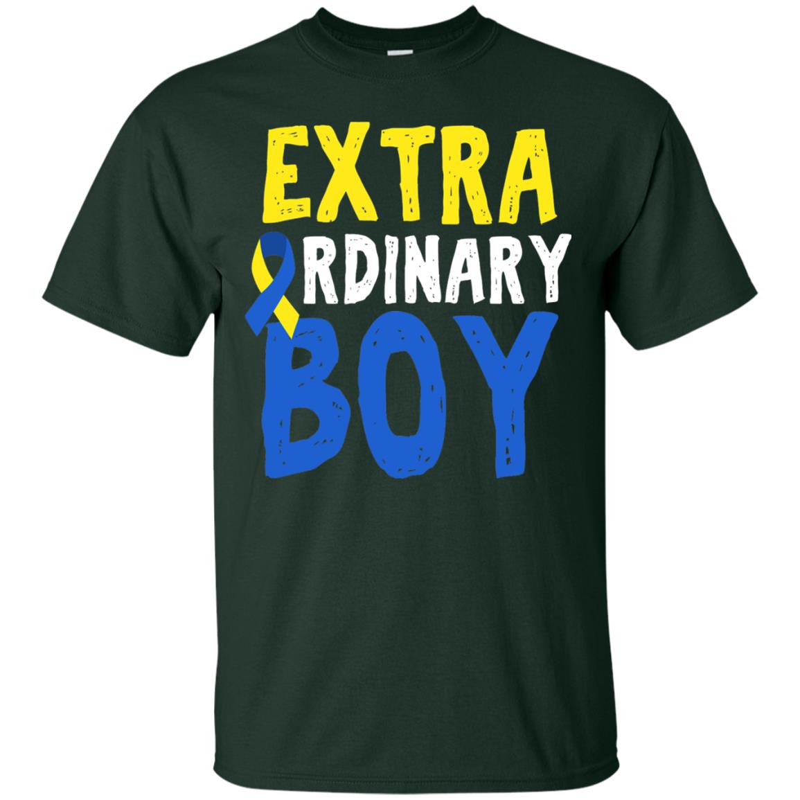 World Down Syndrome Day Shirt Extra Ordinary Boy Forest