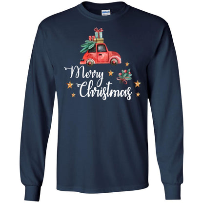 Car Lover T-shirt Merry Christmas T-shirt Navy
