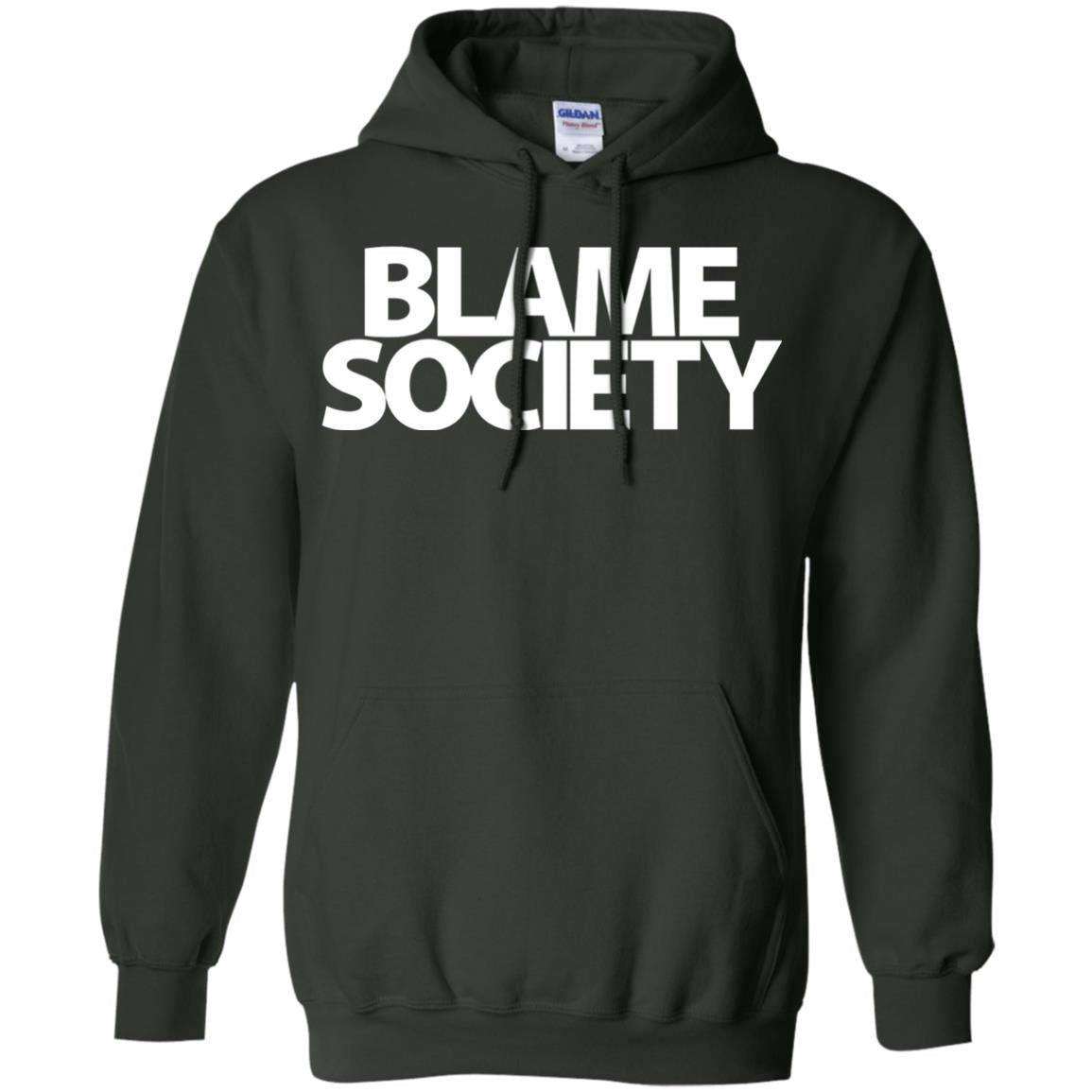Mens Blame Society Urban Hip Hop T-shirt Forest Green
