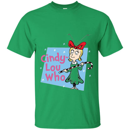 Dr. Seuss Cindy-lou Who Book Lover T-shirt Irish Green