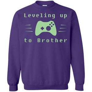 Rata-leveling Up To Brother Gaming Family ShirtG180 Gildan Crewneck Pullover Sweatshirt 8 oz.