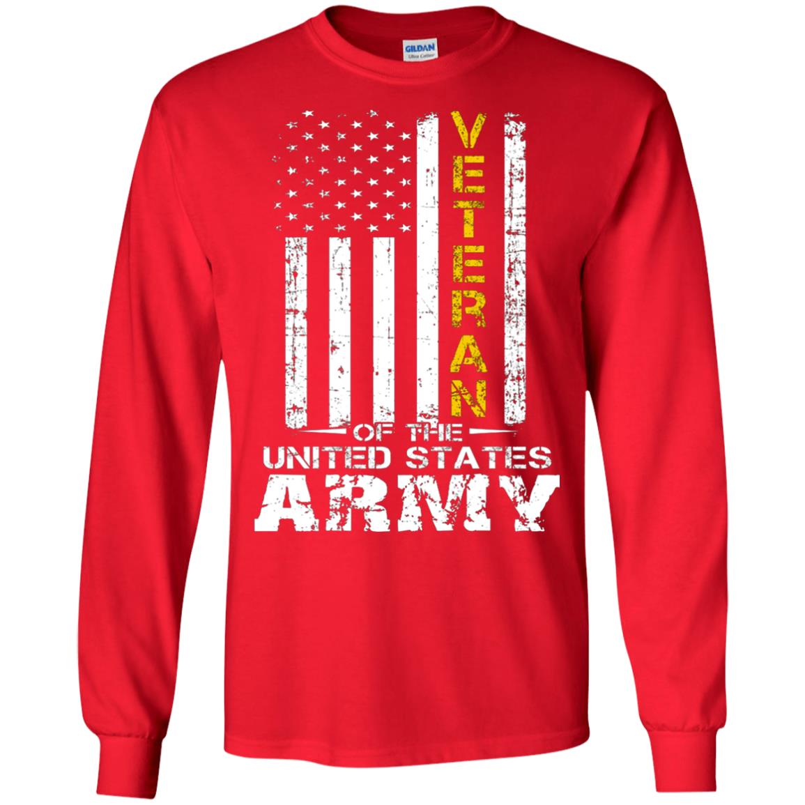 Veteran Of United States Us Army Premium Shirt Red