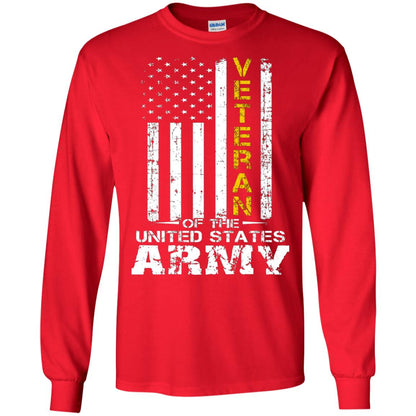 Veteran Of United States Us Army Premium Shirt Red