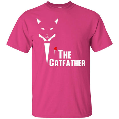 Cat Dad Lover T-shirt The Catfather T-shirt Heliconia