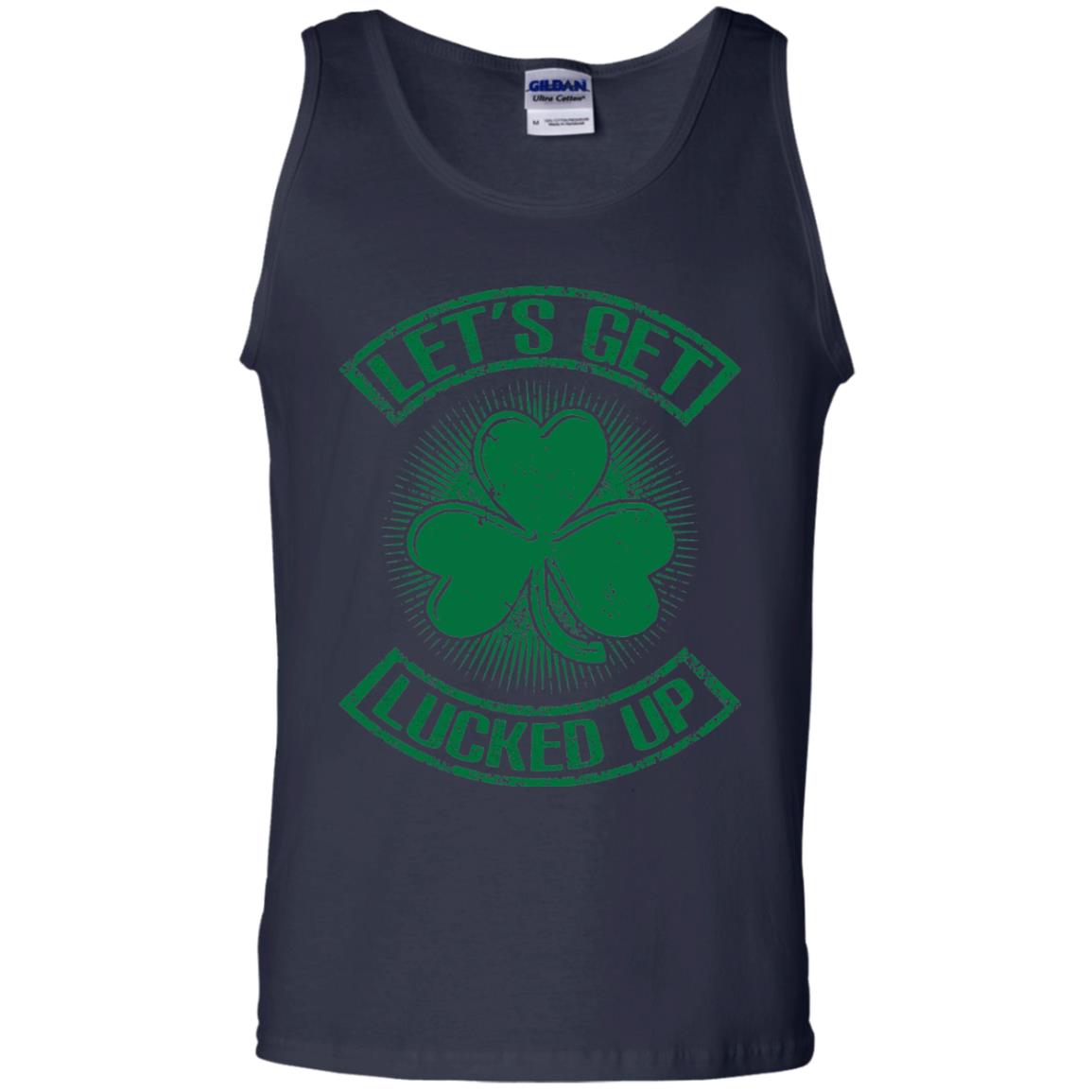 Let_s Get Lucked Up St. Patrick_s Day T-shirt Navy