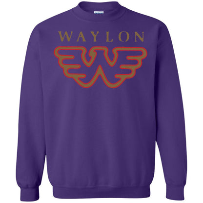 Waylon Jennings Flying W Logo Shirt Purple