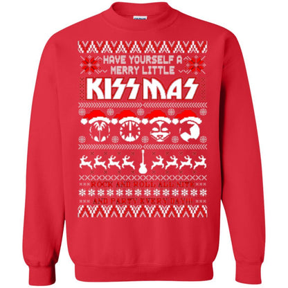 Christmas T-shirt Have Yourself A Merry Little Kissmas Red