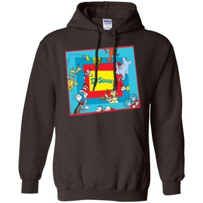 Dr. Seuss Character National Wear Red Day T-shirt Dark Chocolate
