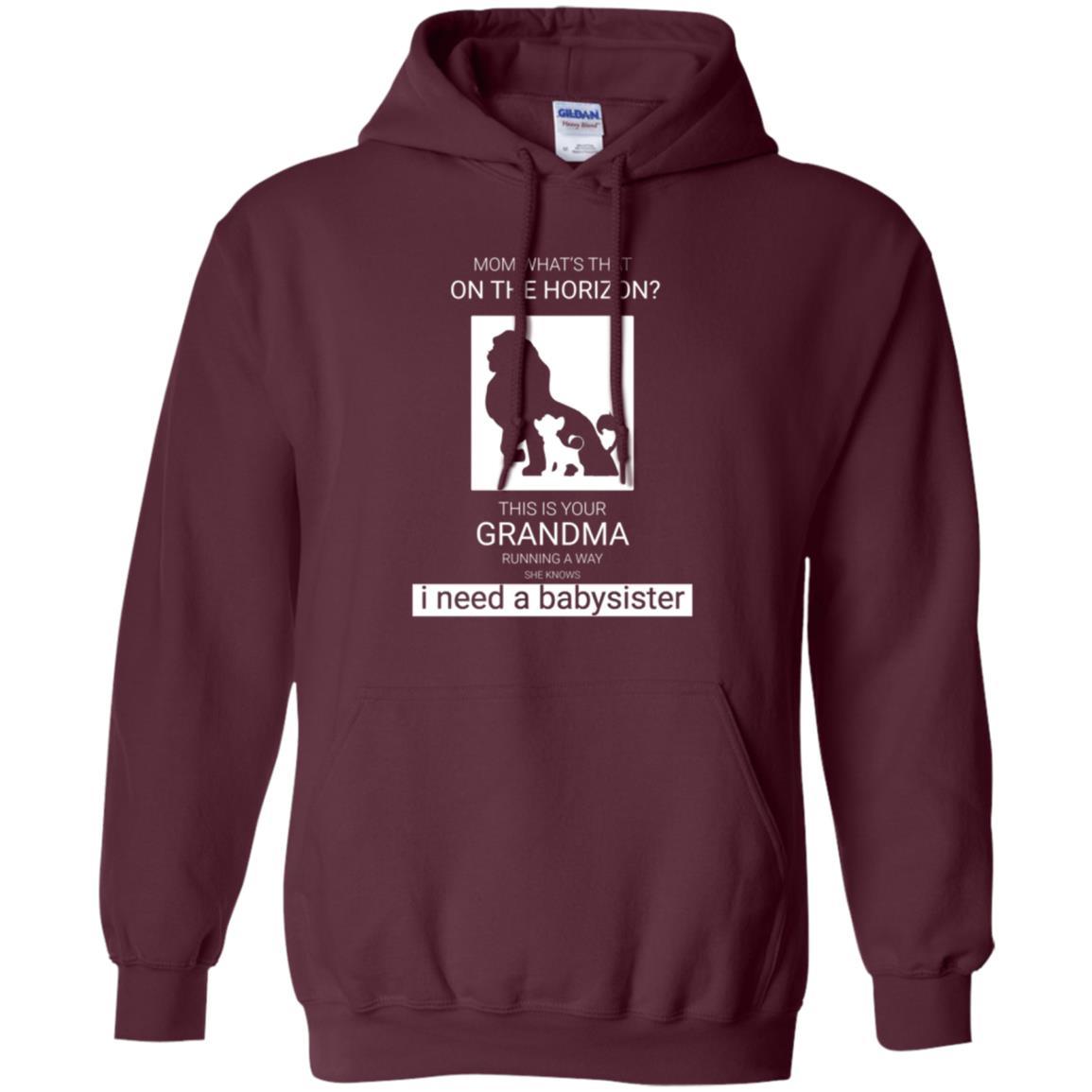 Mommy T-shirt What_s Is That On The Horizon This Is Your Grandma Maroon