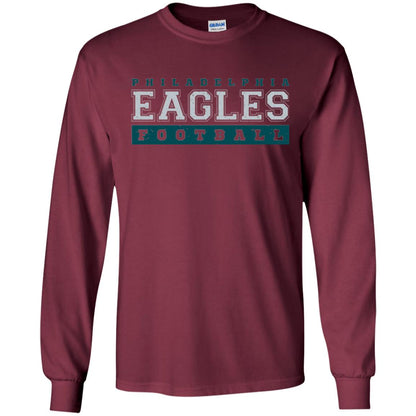 Football Lover T-shirt Philadelphia Football Fly Eagles Fly Collegiate Maroon