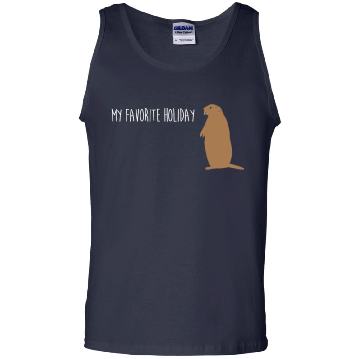 Groundhog Day T-shirt My Favorite Holiday T-shirt Navy