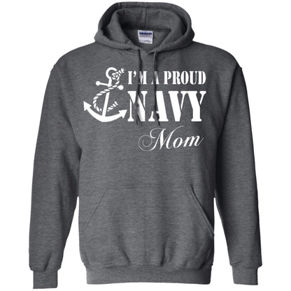 Pride Military Mother Shirt Im A Proud U.s. Navy Mom Dark Heather