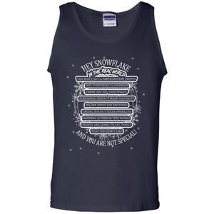 Hey Snowflake In The Real World You Don_t Get A Participation Trophy Military T-shirtG220 Gildan 100% Cotton Tank Top
