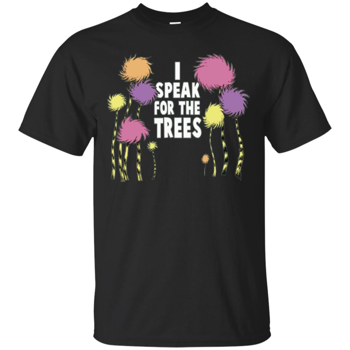 I Speak For The Trees Environmental Awareness T-shirt Black