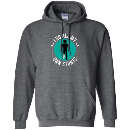 Broken Leg T-shirt I Do All My Own Stunts T-shirt Dark Heather