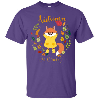 Autumn Is Coming Shirt Purple