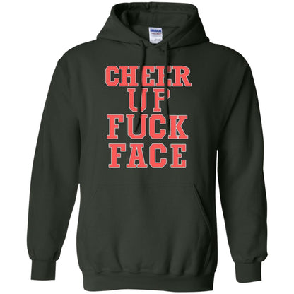 Cheer Up Face Shirt Forest Green