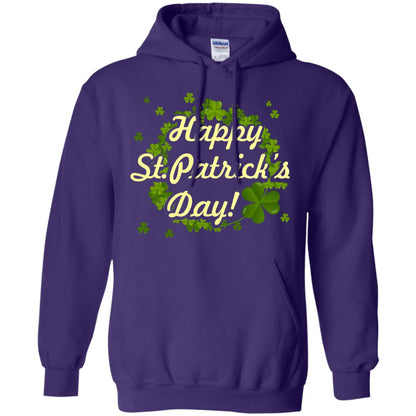 Happy St.patricks Day Shamrocks T-shirt Purple